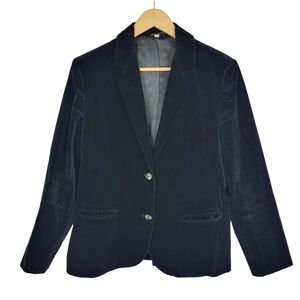 Vintage The Fashion Place Velvet Black Blazer 14